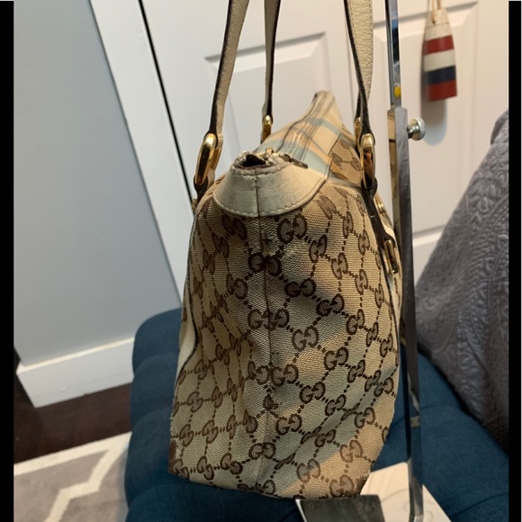 Authentic Gucci canvas and leather tote - Picture 11 of 16